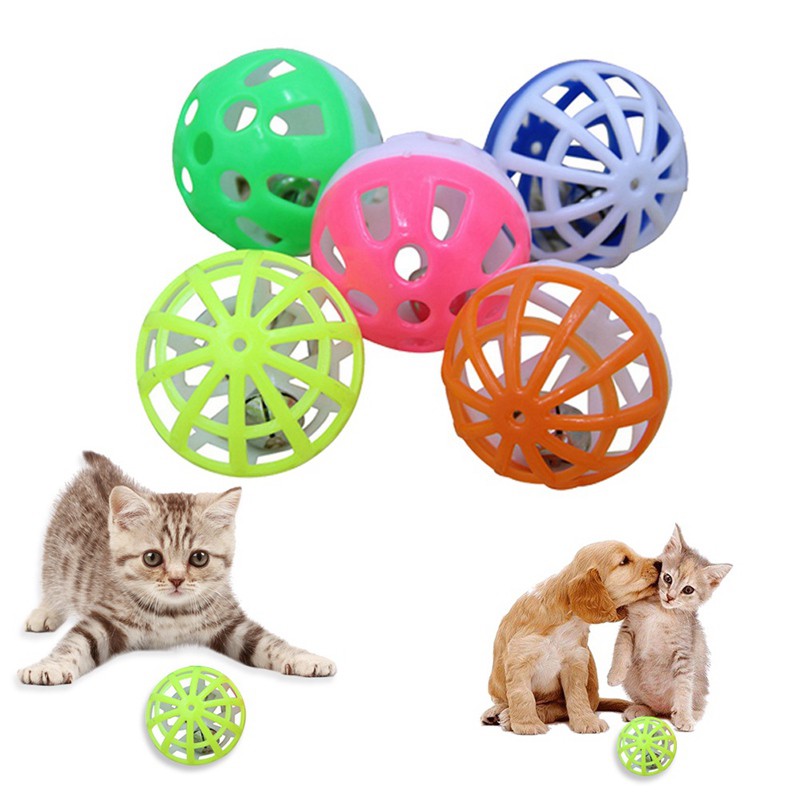 [Mã PET50K giảm Giảm 10% - Tối đa 50K đơn từ 250K] Bóng nhựa , đồ chơi thú cưng có lục lạc - đồ chơi cho mèo