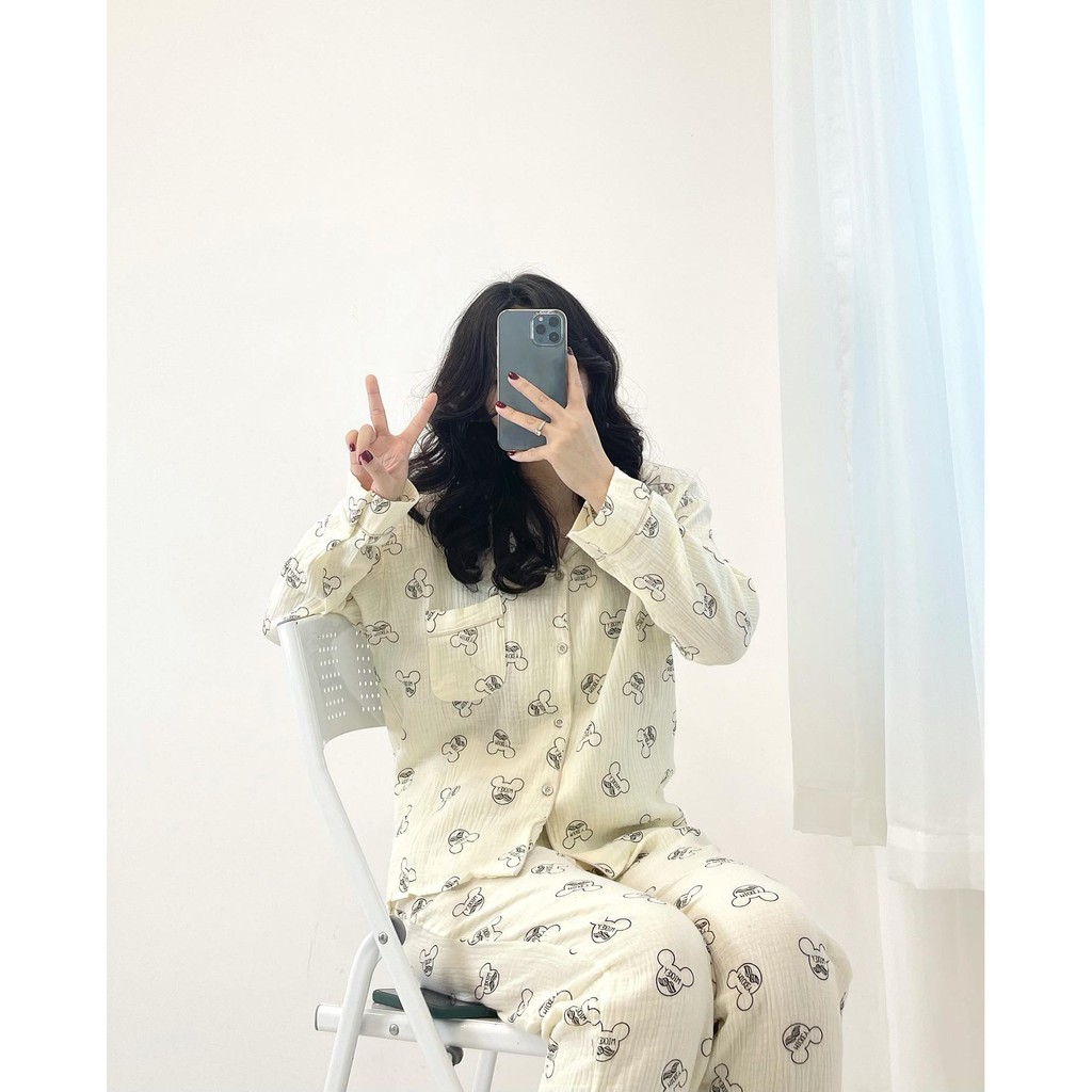 (FREESHIP) Set đồ ngủ chất đũi xốp xịn Miho house