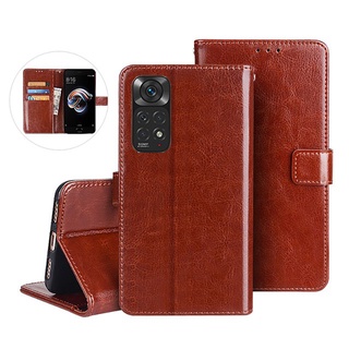 Bao Da PU Điện Thoại Nắp Lật Kiêm Ví Đựng Thẻ Cho Xiaomi Redmi Note 11 Pro 11s Note11 4G 5G Global Version Vỏ