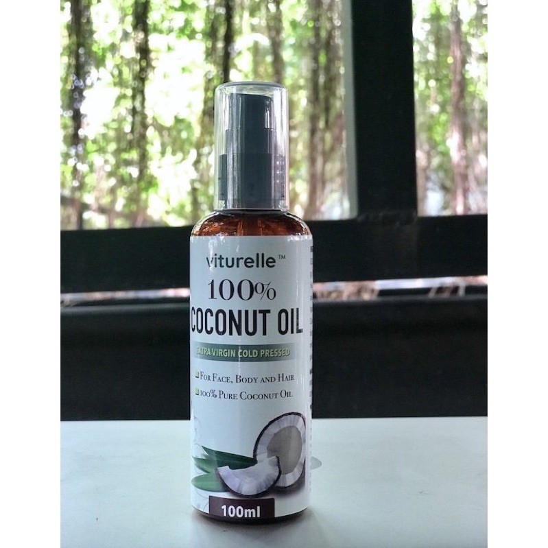 Dầu Dừa Ép Lạnh Nguyên Chất 100% Viturelle Coconut Oil (100ML