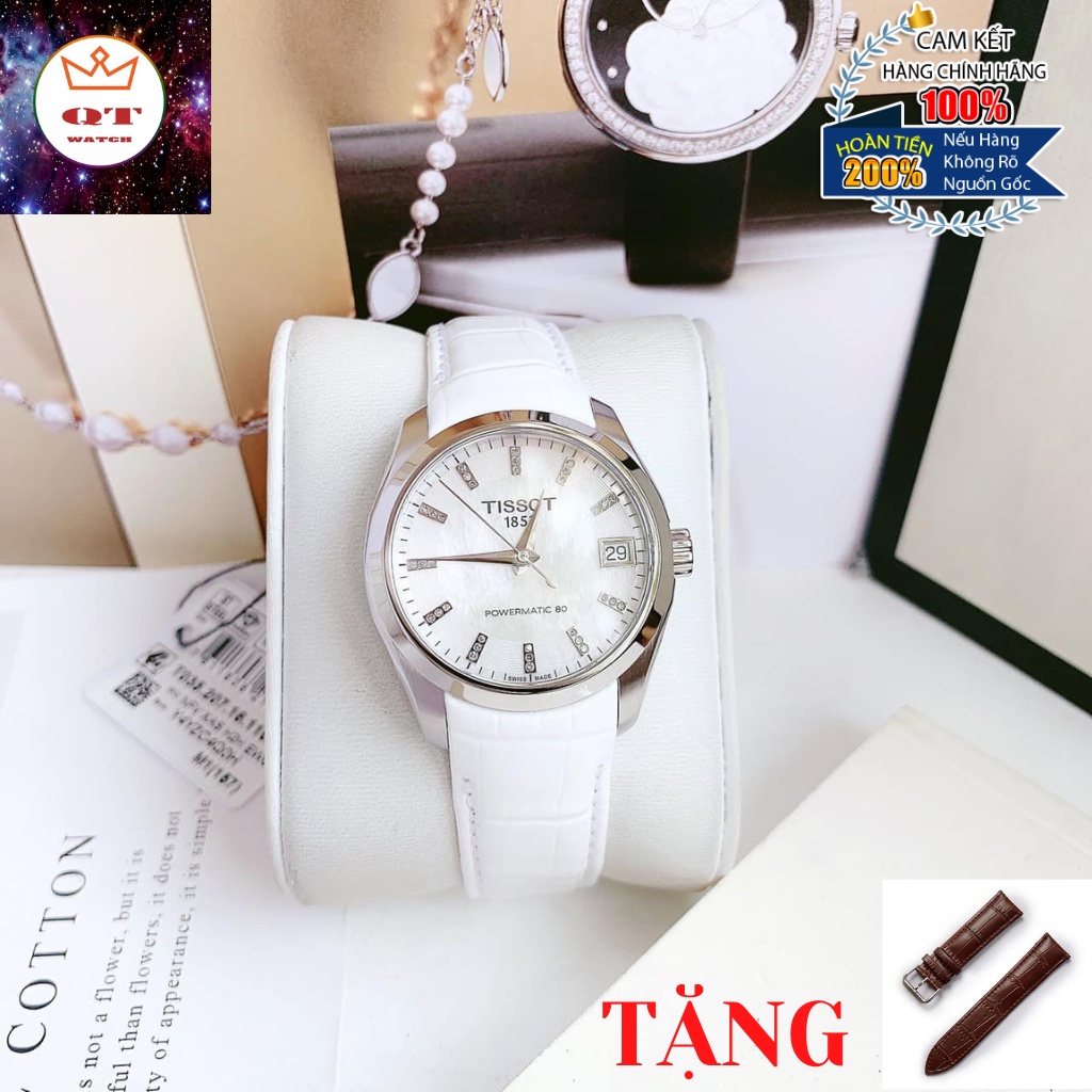Đồng Hồ Nữ TISSOT Couturier Lady Powermatic 80 - T035.207.16.116.00 Chính Hãng Tặng Dây Da Cao Cấp