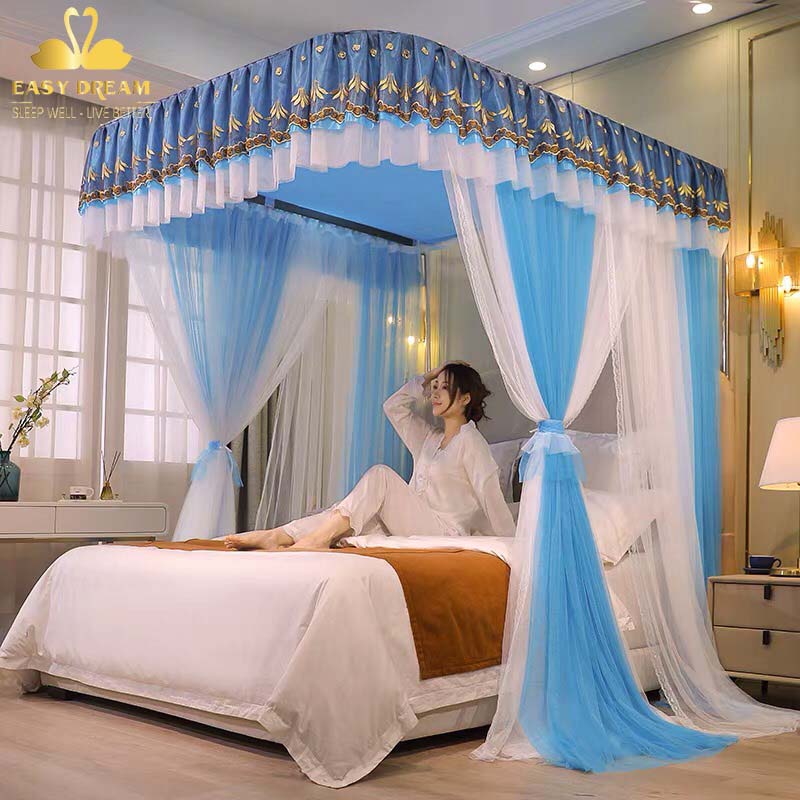 Màn khung không khoan tường kéo dây ròng rọc -Mùng ngủ cao cấp EASY DREAM