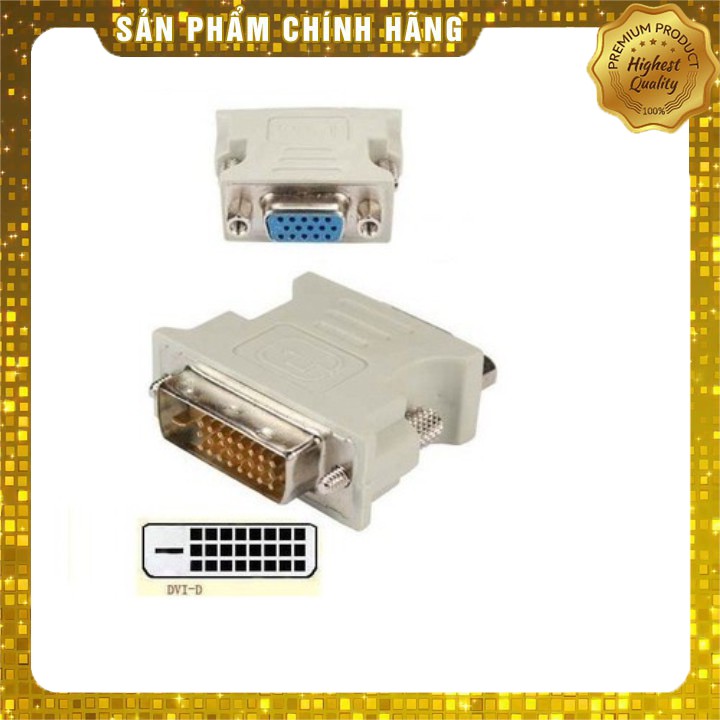 ĐẦU CHUYỂN DVI TO VGA Xả Kho) ĐẦU CHUYỂN DVI TO VGA (24+1, 24+5)  ĐẢM BẢO CHẤT LƯỢNG.Z DVI/1 DD5