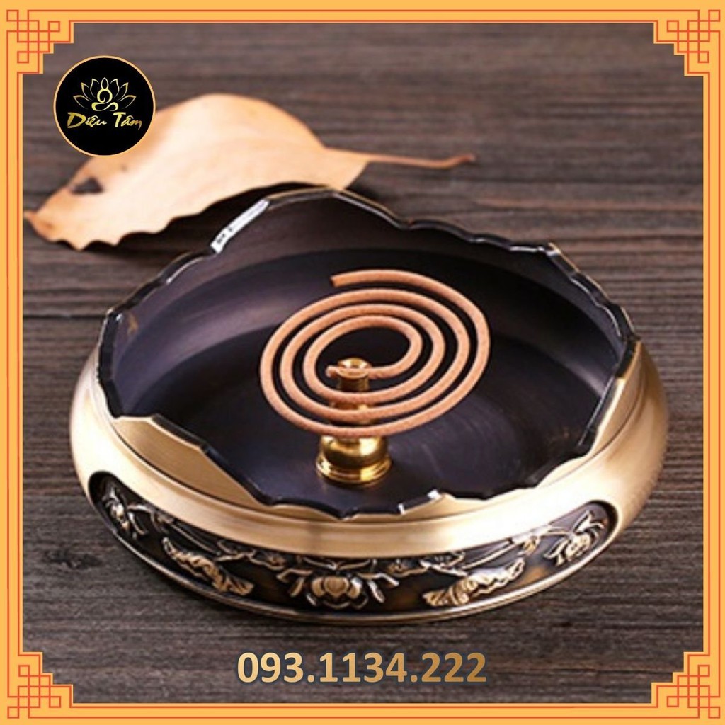 Đôn Chân Đế Lư Hương Đồng Nguyên Khối