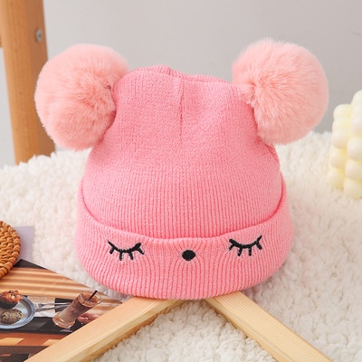 Mũ Len Love Quả Bông Siêu Đáng Yêu Dành Cho Các Bé - Hàng Quảng Châu Cao Cấp (M09)