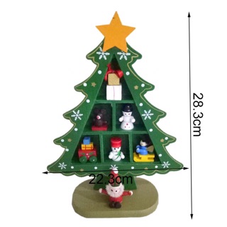 Cây thông Noel mini bằng gỗ để bàn