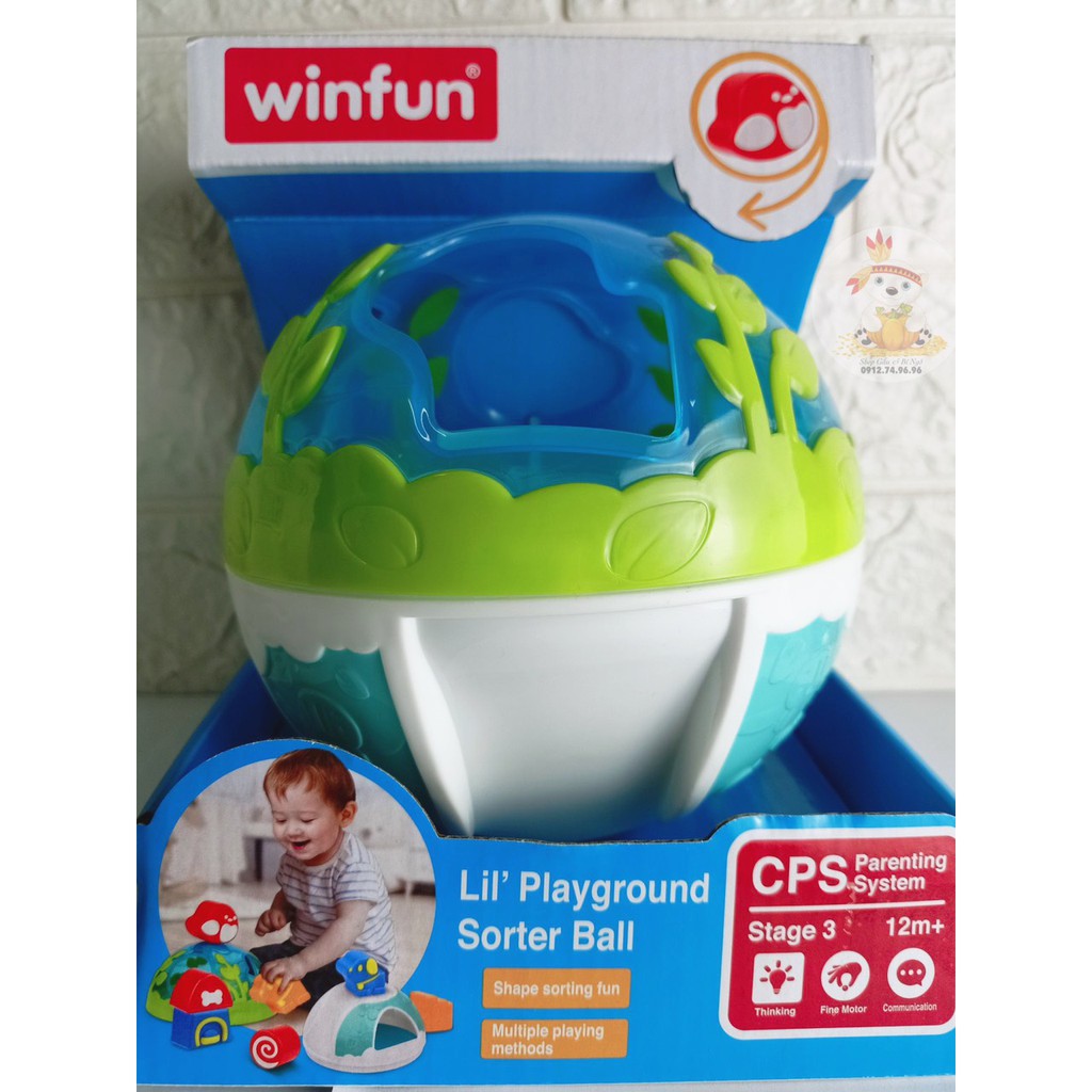 Bóng thả hình khối bằng nhựa tập bò Winfun WF000785