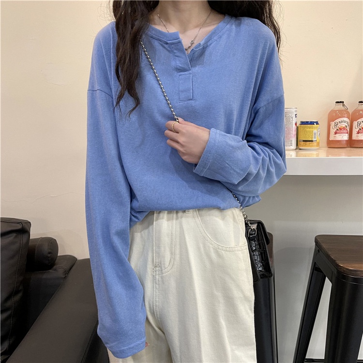 IELGY IELGY Áo Thun Tay Dài Chống Nắng Bằng Lụa Lạnh Mỏng Phong Cách Hàn Quốc Cho Nữ