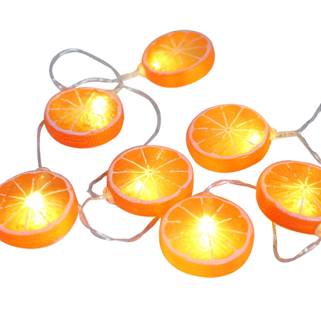 Dây đèn LED dài 1.5m hình lát chanh dùng để trang trí nhà cửa