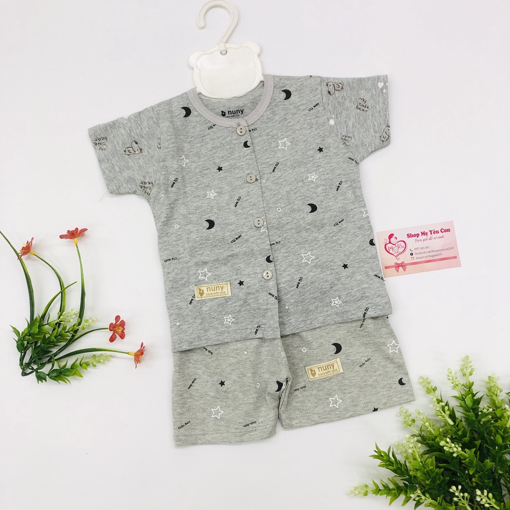 Bộ Quần Áo Cộc Tay Cài Giữa CQ Baby 100% Cotton