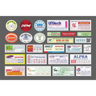 Combo 1000 Tem Bảo Hành, tem vỡ, Tem Niêm Phong, Decal Vỡ + Bế Sẵn