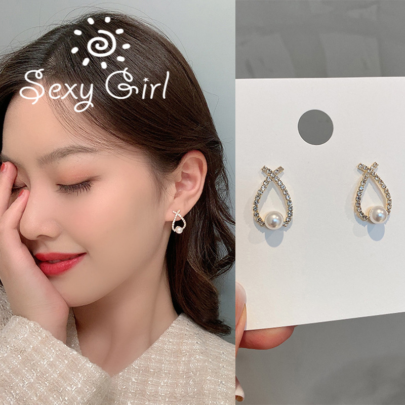 Khuyên Tai Hàn Quốc Đơn Giản Tinh Xảo Chất Lượng Cao Quyến Rũ Cho Nữ