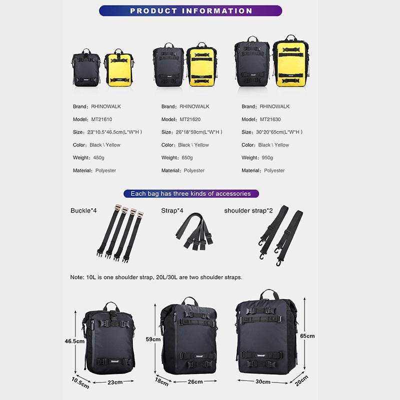 Túi Đựng Đồ Gắn Yên Sau Xe Đạp Hình Tê Giác Chống Nước