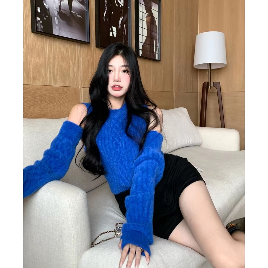 DUNEA Áo len phong cách Hàn Quốc thời trang phong cách cho nữ