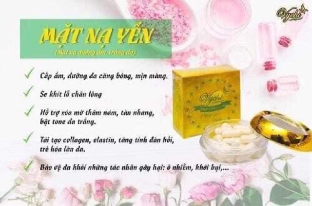 Mặt nạ Yến vychi(gói 1 viên)