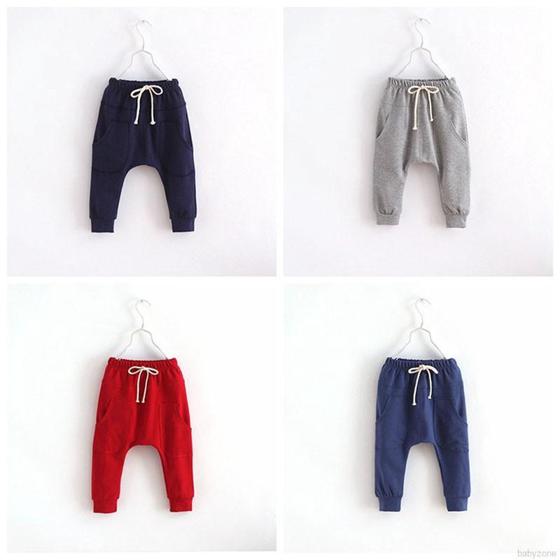 Quần cotton ống rộng cho bé trai