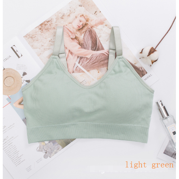 Áo bra SUXI cổ chữ V mềm mại thời trang