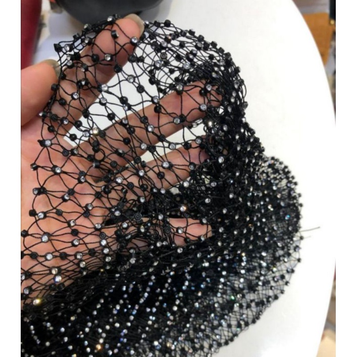 Áo Váy Lưới Đính Đá Lấp Lánh Cover Up Bikini Đi Biển