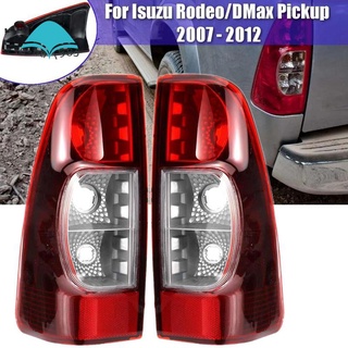 Bộ 2 đèn đuôi xe không bóng cho isuzu rodeo dmax pickup 2007 2008 2009 2010 2011 2012
