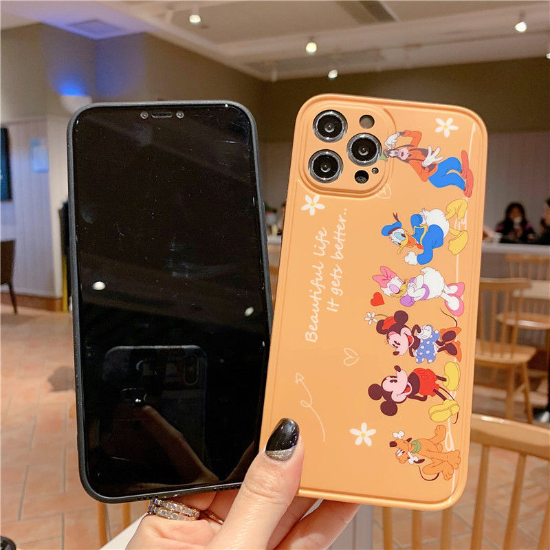 Ốp Điện Thoại Thiết Kế Viền Hoạt Hình Cho iPhone 12 13 11 Pro Max X Xs Max Xr 5519