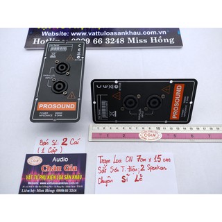 Trạm loa sắt 7cm x15cm 2 cái Audio Châu Gia
