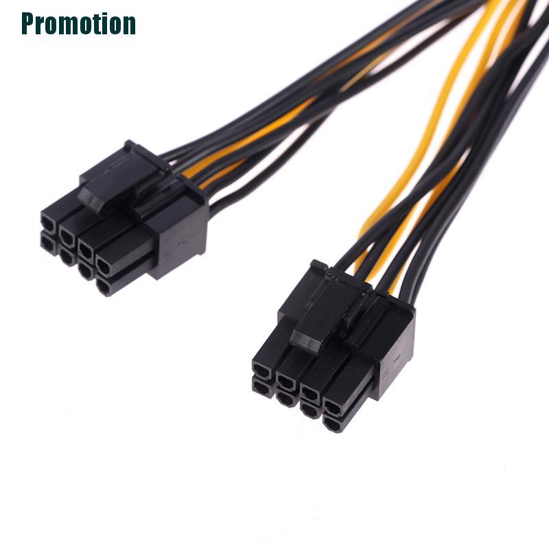 Cáp Chuyển Đổi Thẻ Đồ Họa Pci-Express Pcie 8 Pin Sang Dual 8 (6 + 2) Pin Vga | BigBuy360 - bigbuy360.vn