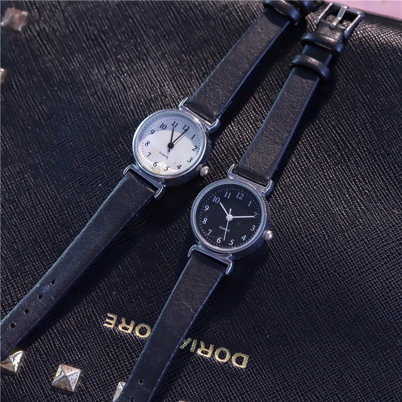 Đồng Hồ Nữ Chính Hãng GENEVA TD5 Dây Da Cao Cấp Phong Cách Vintage Retro Cho Học Sinh Sinh Viên Đẹp Giá Rẻ