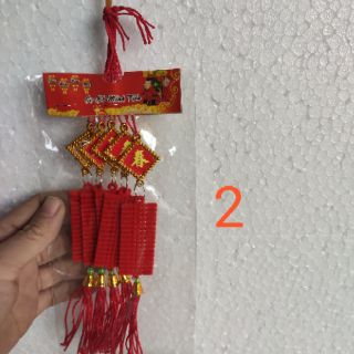 Dây trang trí đào quất tết