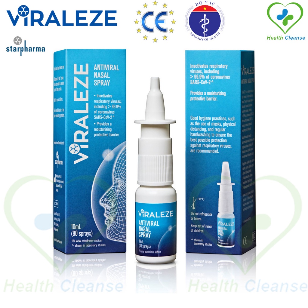 Xịt mũi Viraleze 10ml –  dung dịch xịt mũi kháng covid bảo vệ đường hô hấp [Xuất xứ: Australia]