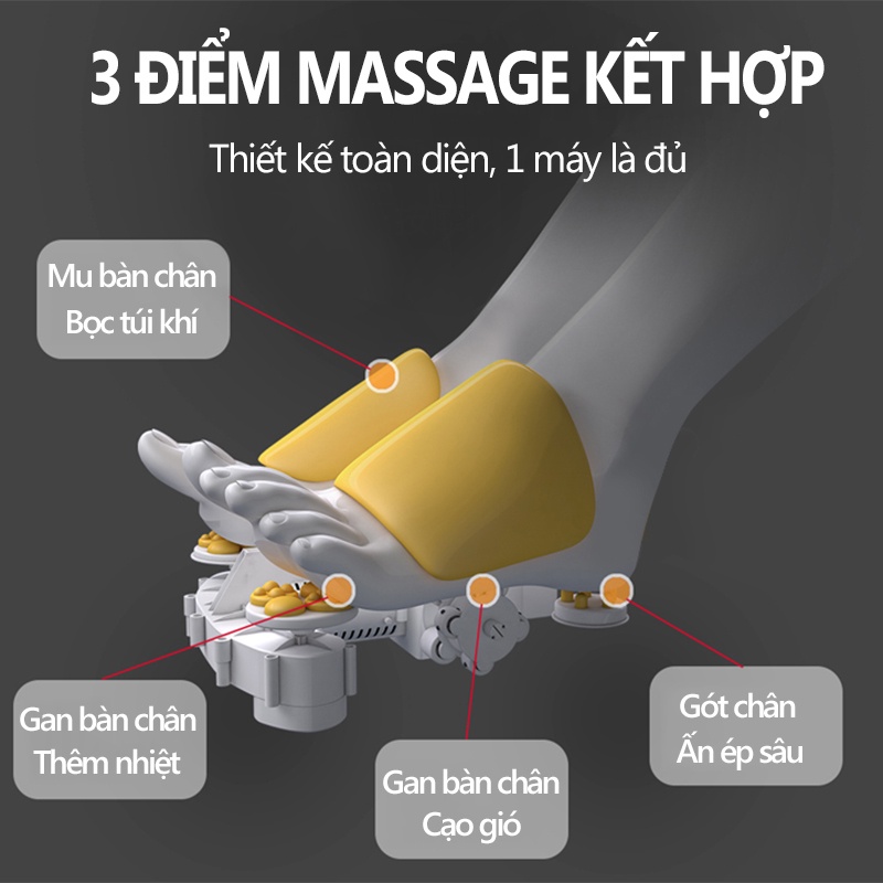 Máy Matxa Chân Đa Năng Thế Hệ Mới, Máy Matxa Bàn Chân,Túi khí đa chức năng để massage chân - FU222