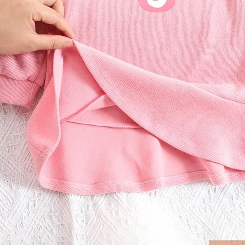 Đầm sweater chui đầu tay dài cổ tròn in hoạt hình nàng tiên cá thời trang mùa thu cho bé gái 0-5 tuổi