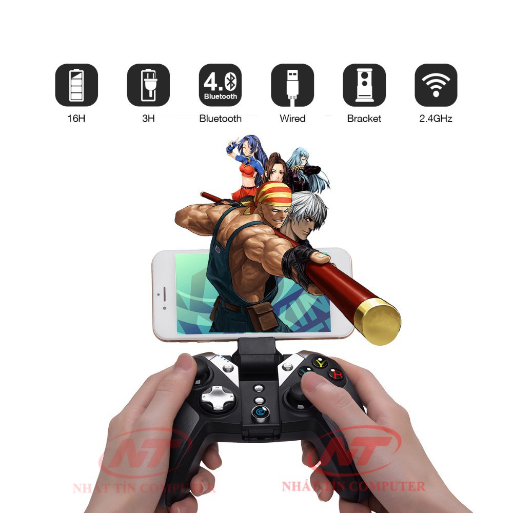 k89 [CHÍNH HÃNG] Tay cầm chơi game không dây GAMESIR G4S PC/Android (Đen) 1