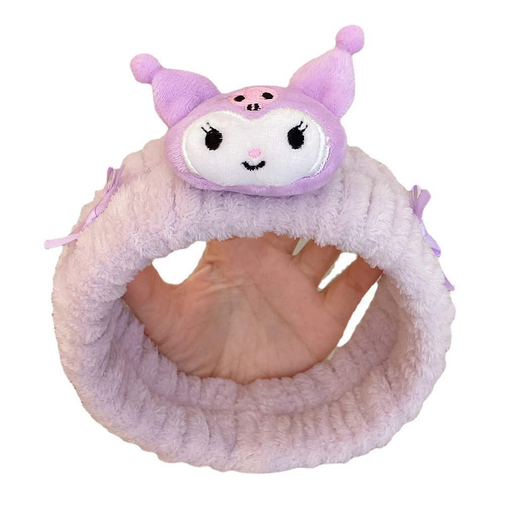 Băng Đô Rửa Mặt Trang Điểm Họa Tiết Hoạt Hình Melody Kuromi Dễ Thương Năm 2022