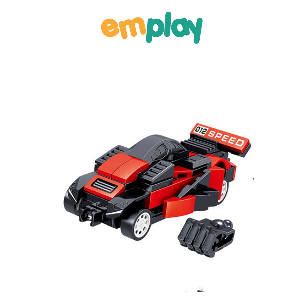 Đồ chơi cho bé siêu xe lắp ráp Emplay biến hình chất liệu nhựa ABS an toàn cho trẻ em giúp tăng khả năng phản xạ