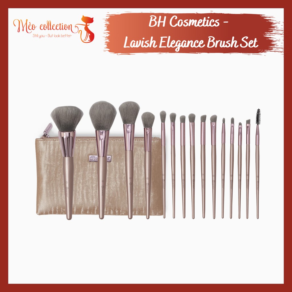 [TÁCH LẺ] Cọ BH Cosmetics - Lavish Elegance 15-Piece Brush Set