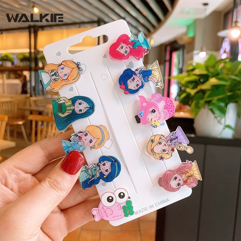 Set 10 Kẹp Tóc Hello Kitty Cinnamoroll Kuromi MyMelody Dễ Thương Thích Hợp Làm Quà Tặng Cho Bé Gái