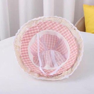 (ảnh thật) Mũ Sunflower viền ren