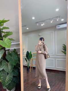 Váy dập li xuông (kèm ảnh thật )