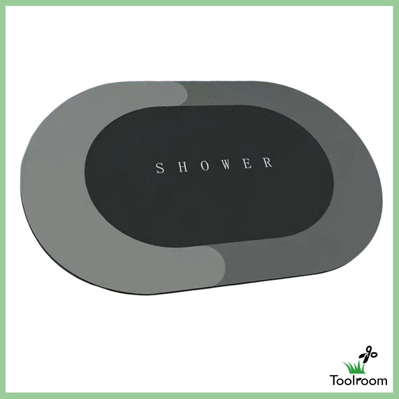 Thảm Chùi Chân Chống Trượt Nhanh Khô Hình Oval Kích Thước 40x60cm