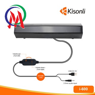 LOA VI TÍNH KISONLI I-600 thiết kế nhỏ gọn tinh tế đẹp mắt âm thanh chất lượng và dễ dàng kết nối