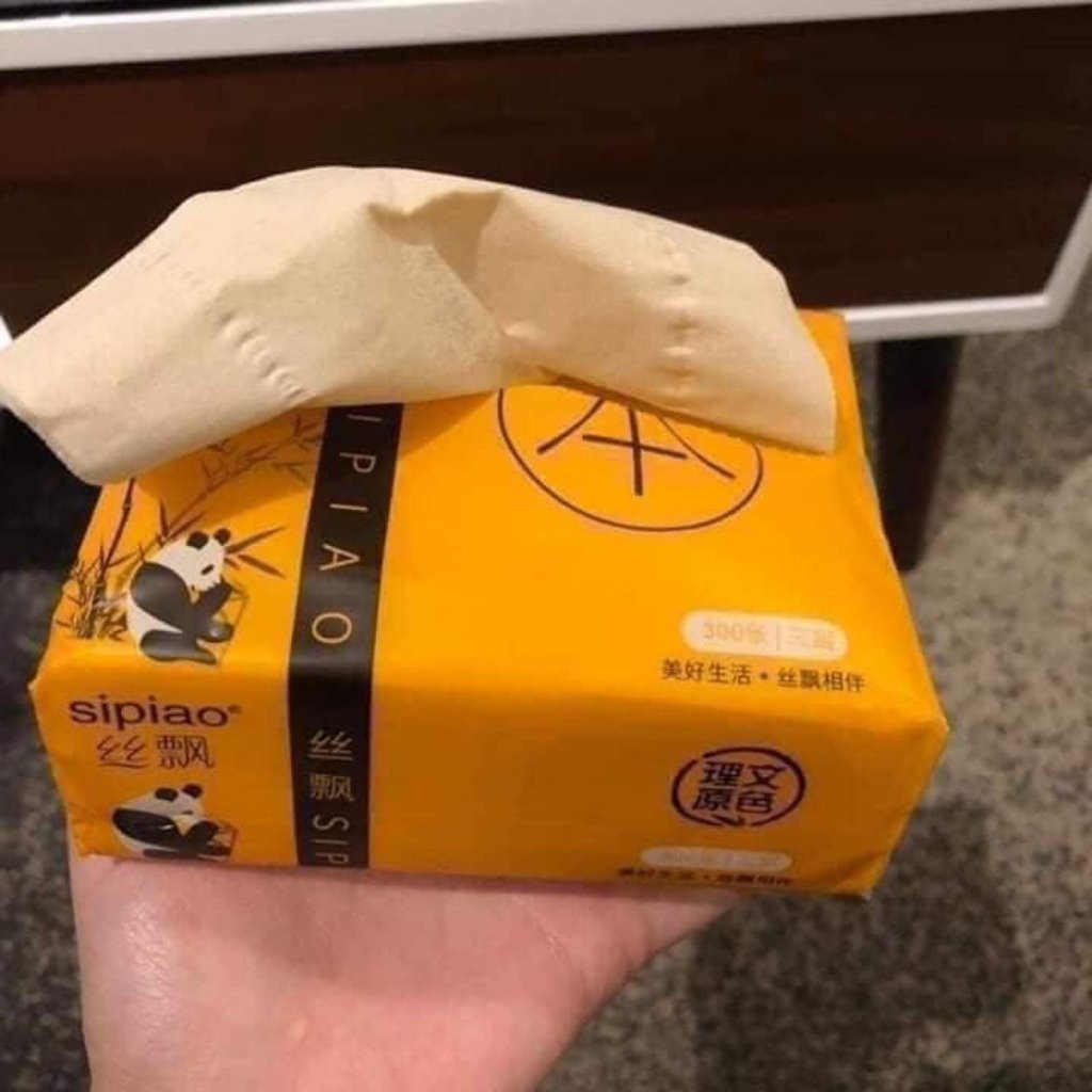 Giấy ăn gấu trúc thùng 30 gói hàng loại 1( 1 gói 300 tờ)