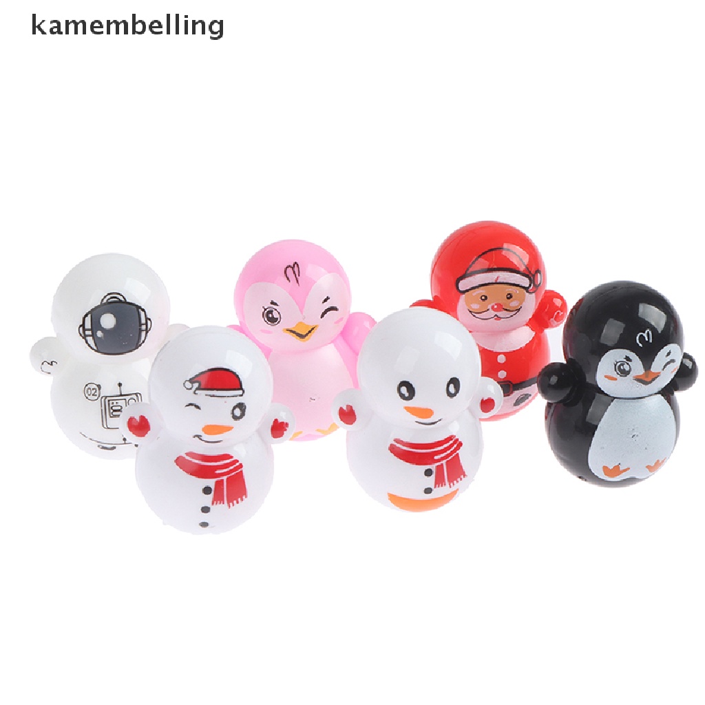 Set 10 Đồ Chơi Lật Đật Mini Giúp Giảm Căng Thẳng Họa Tiết Hoạt Hình Vui Nhộn