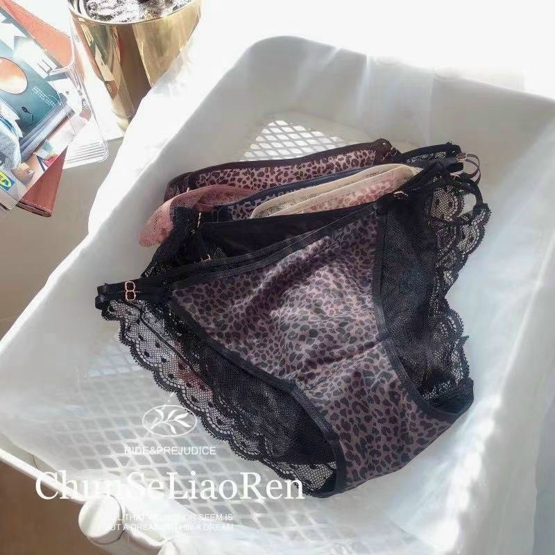 Quần Lót Báo Phối Ren Dây Hông Sexy Mỏng Mát Tôn Dáng Hàng Cao Cấp-Kho Sỉ Mai Xuân