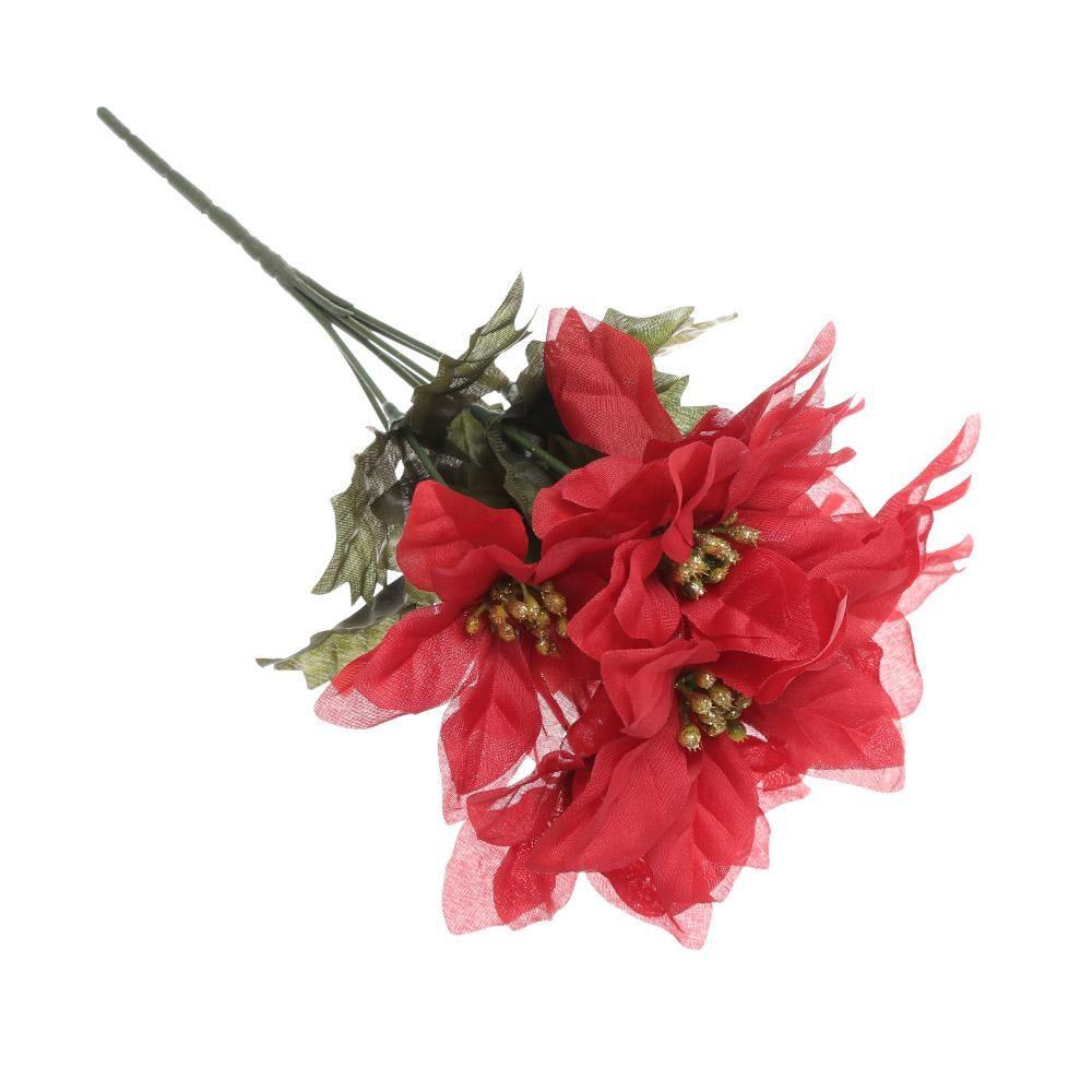 Bộ 7 Đầu Hoa Cúc Nhân Tạo Dùng Trang Trí Tiệc Cưới / Giáng Sinh