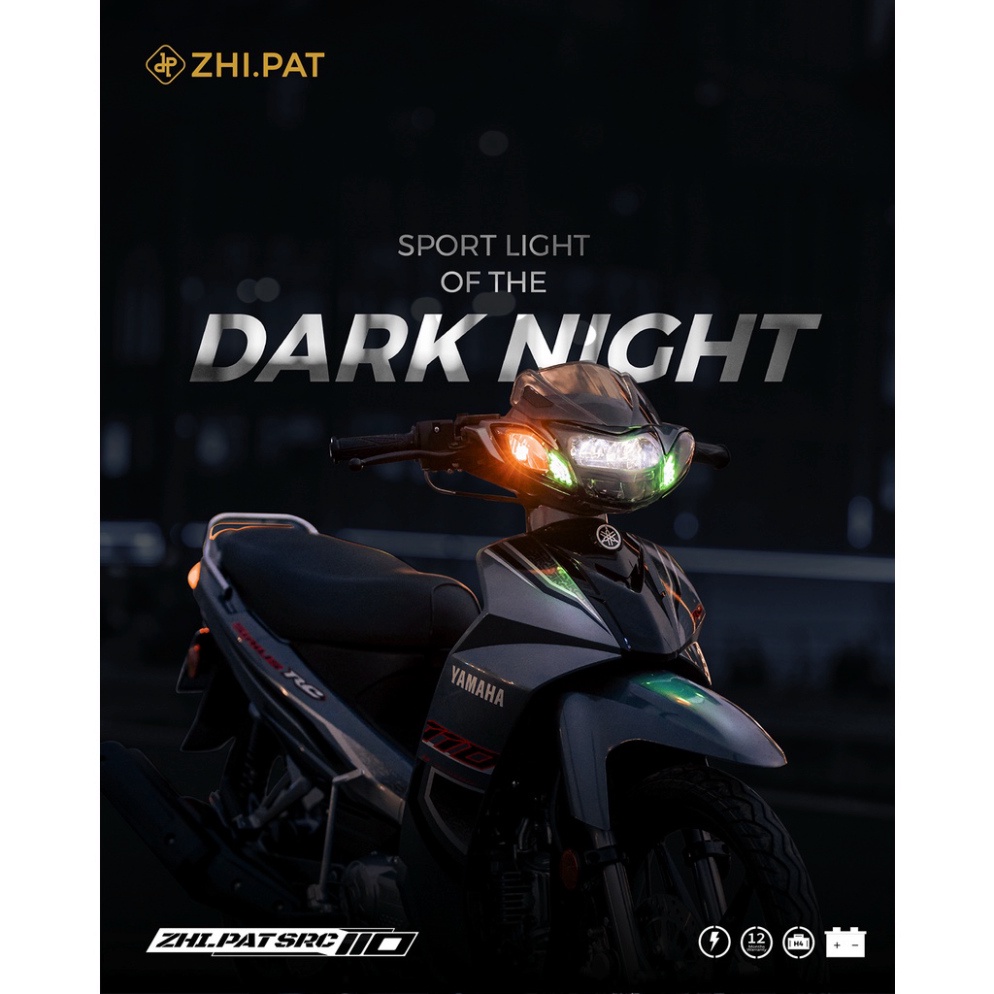 [ZHI.PAT] - Đèn LED 2 tầng xe SIRIUS RC ( xăng cơ )  Chính Hãng Zhipat- Tặng kèm Demi