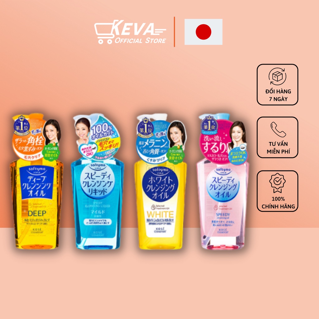 Dầu tẩy trang Kose Softymo Cleangsing Oil 230ml nội địa Nhật - Keva