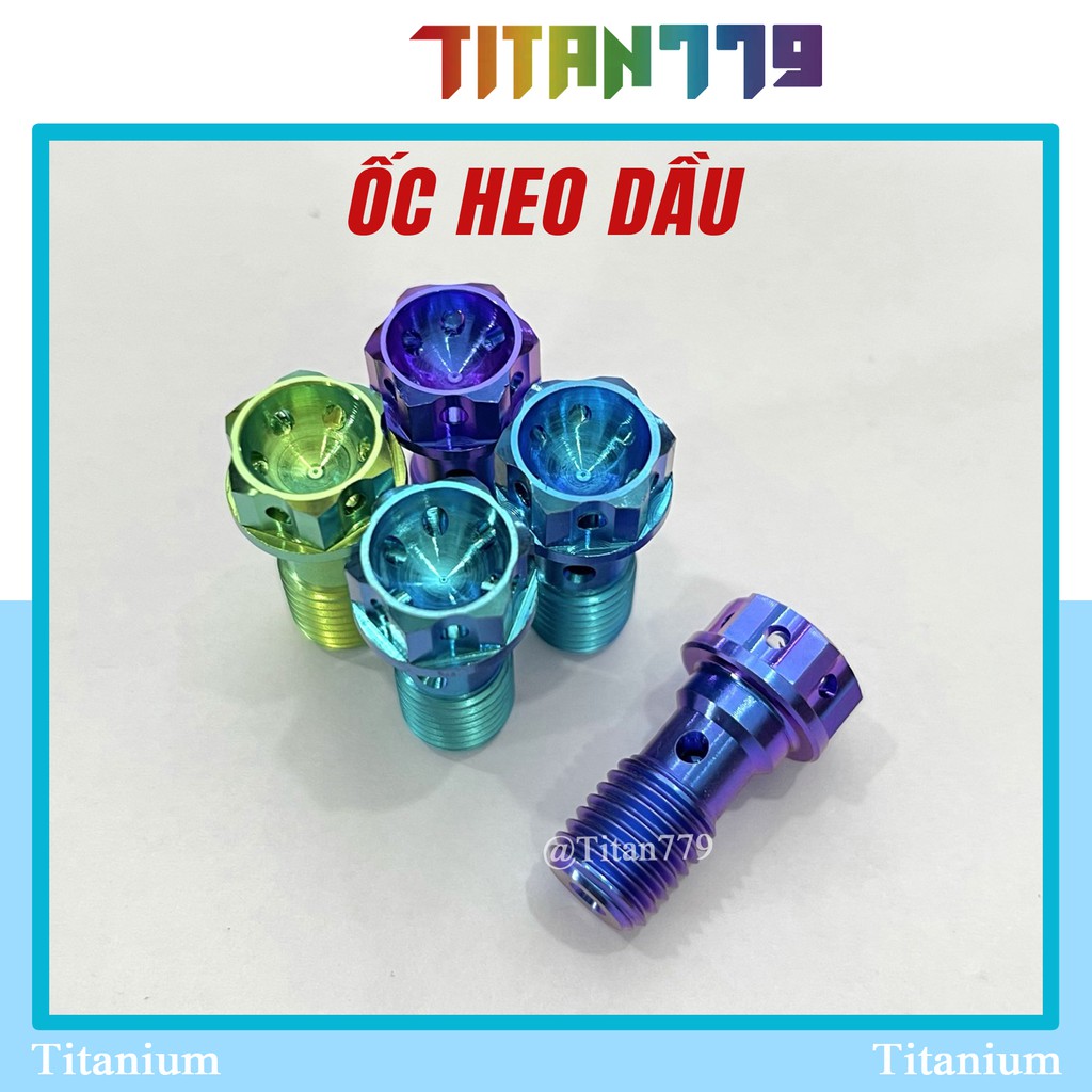 (54) Ốc HEO DẦU, ốc XẢ GIÓ cho heo zin, cho heo Brembo Aladin Nisin Titan Gr5 XỊN đầu vương miện