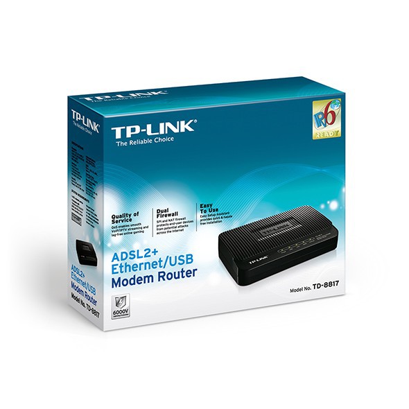 [SALE KHÔ MÁU] Modem Tp-Link ADSL TD 8817/ TP-Link TD-8817 - Router Modem USB/Ethernet ADSL2+