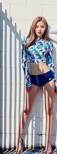 (Có sẵn, ảnh thật) Bikini dài tay, bộ bơi dài tay croptop phong cách Hàn Quốc | BigBuy360 - bigbuy360.vn