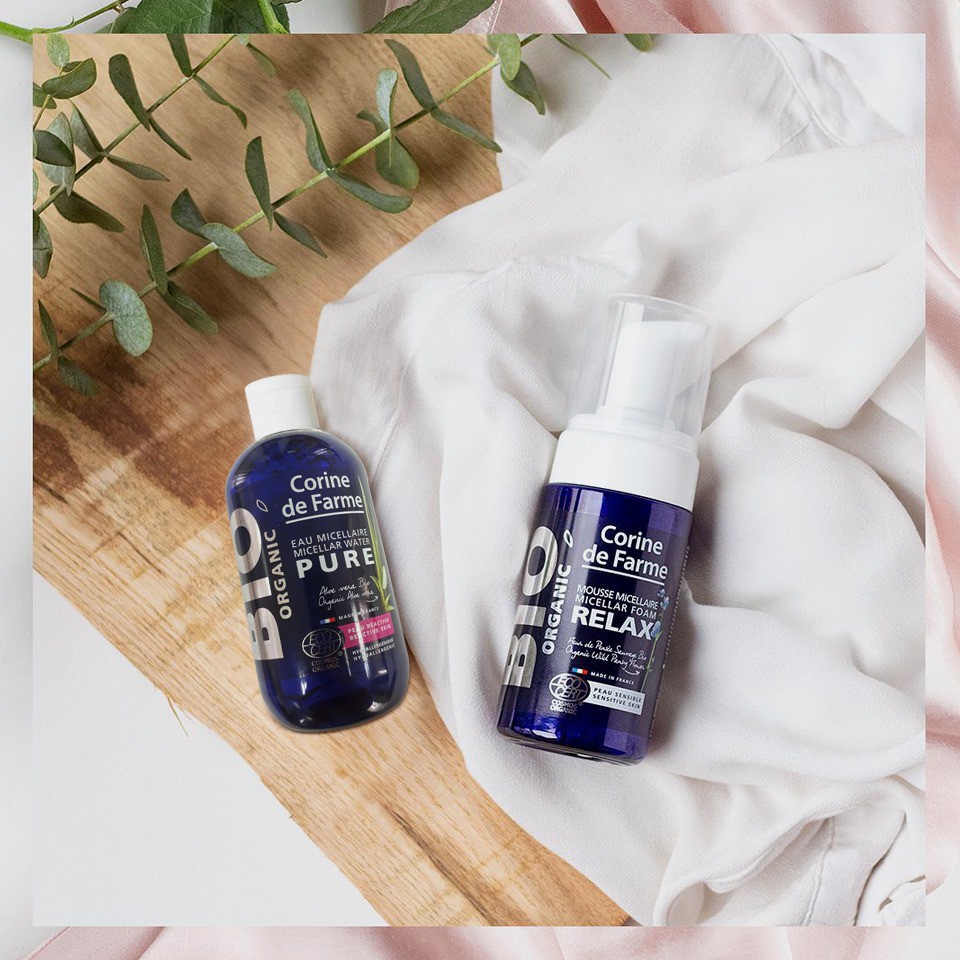 Sữa rửa mặt hữu cơ Corine De Farme Organic Micellaire Foam Relax 100ml